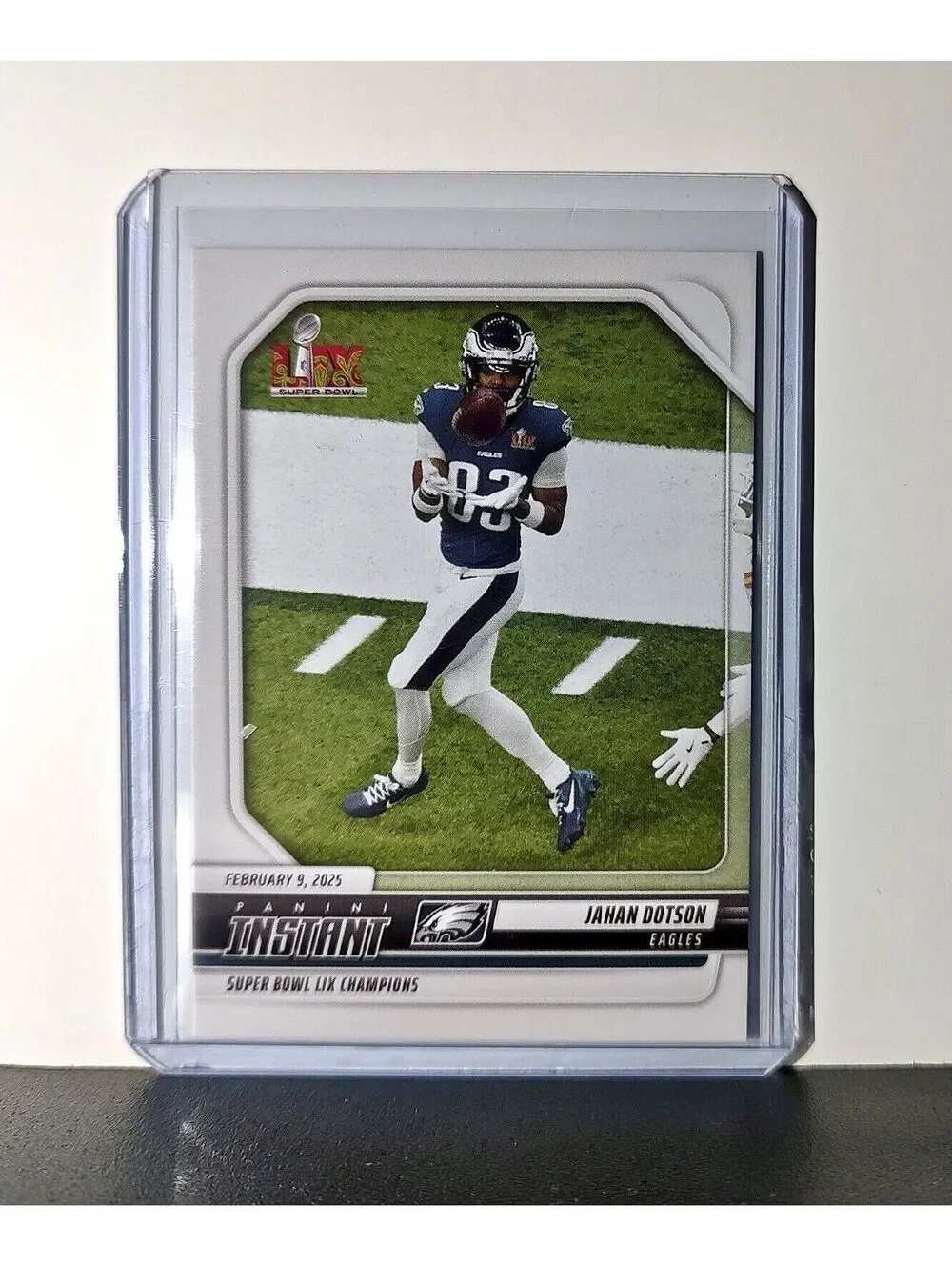 Jahan Dotson 2024 Panini Super Bowl LIX Champions NFL #6 Football Card Eagles